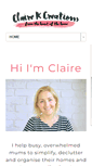 Mobile Screenshot of clairekcreations.com